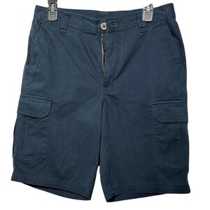 Columbia Men's Blue Navy Cargo Shorts Size 30 100% cotton (shell) Preowned